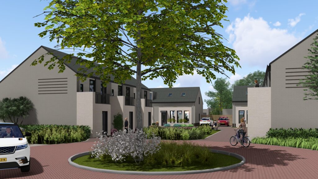 Plein met boom Luyksgestel